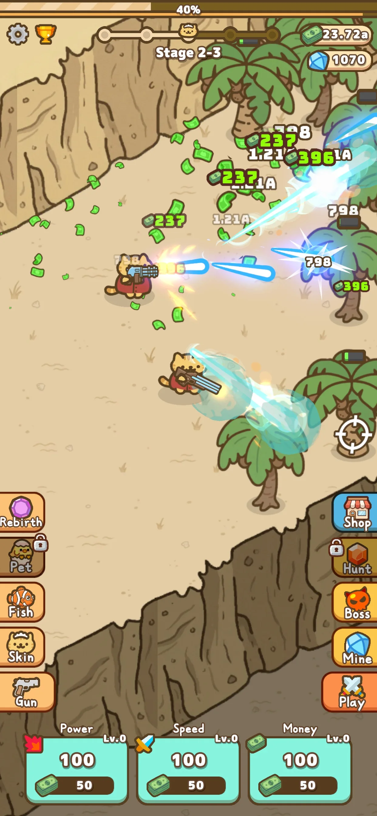 Idle Cat Gunner: Shooter RPG — коллекция котов